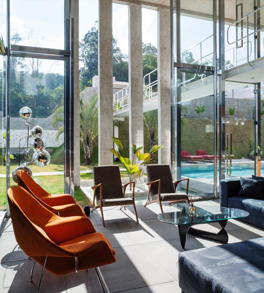 巴西 Botucatu 之家——现代简约与自然的和谐融合-12