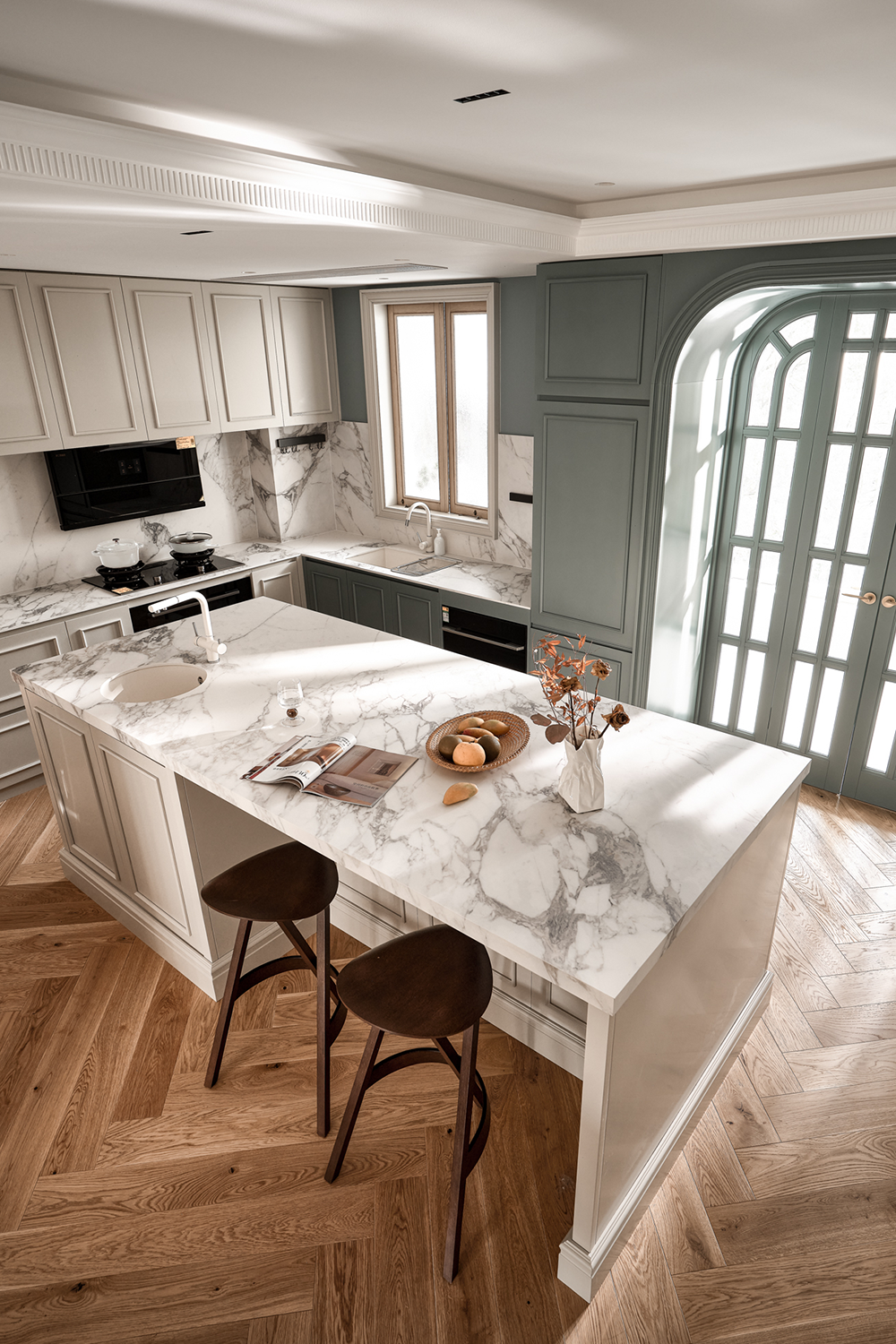 法式复古清新浪漫舒适自然风住宅设计丨中国上海丨上海示觉室内设计事务所-10