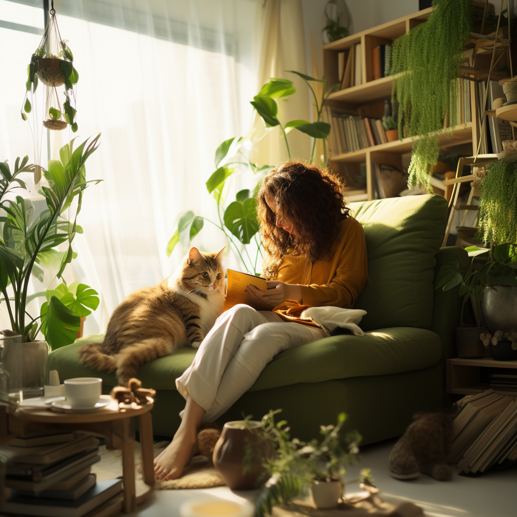 黄绿搭配空间-5