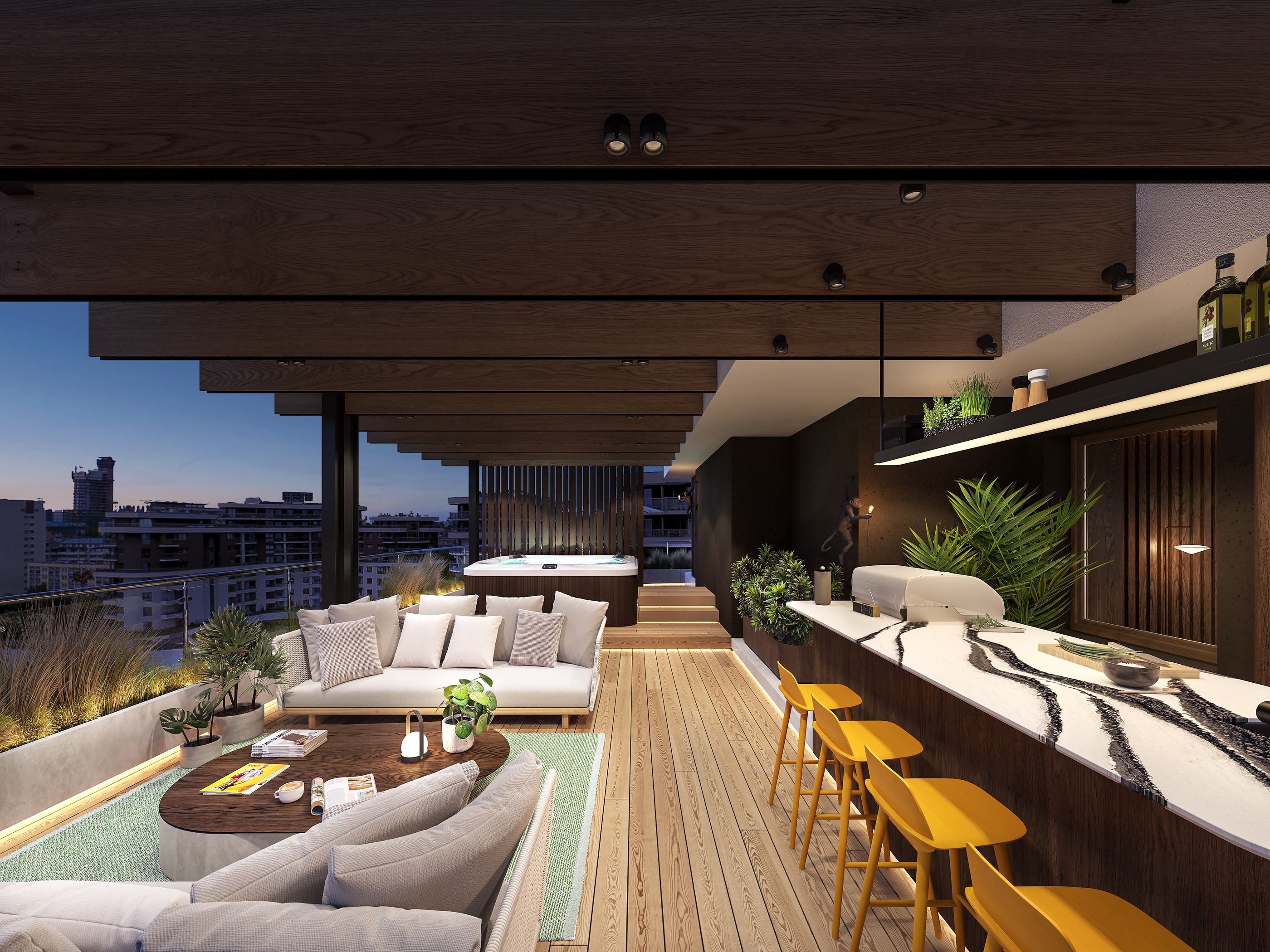 原木质温馨住宅-22