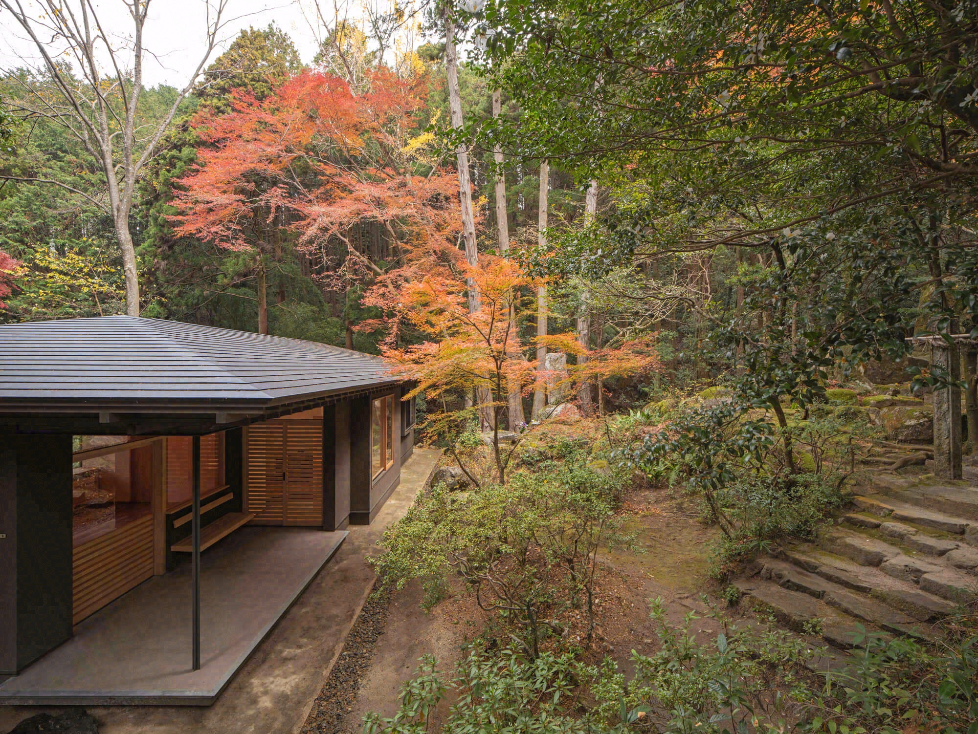 德荣寺 紫音庵丨日本福冈丨Masumi Yanase Architect Office-29