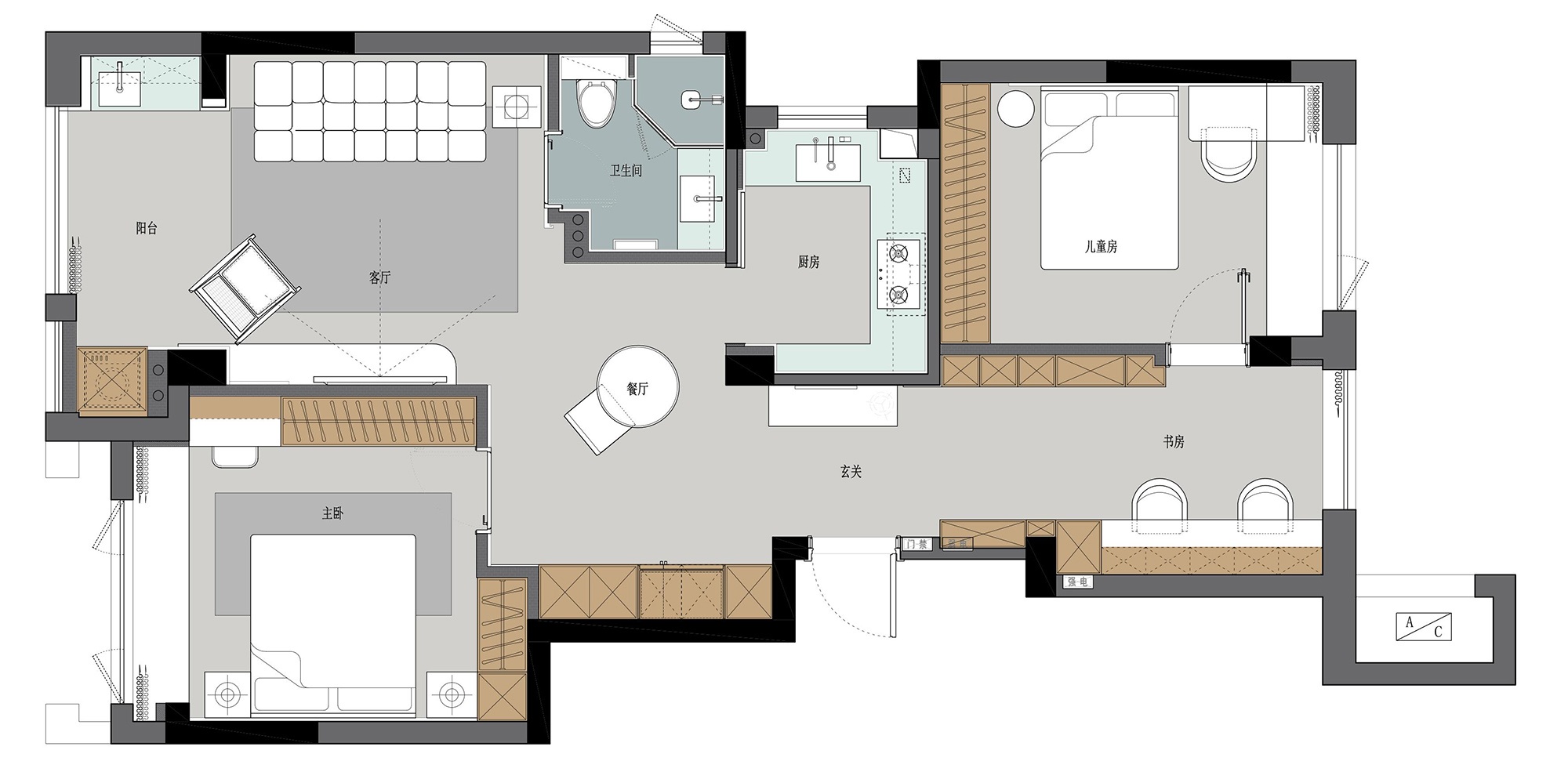 浮光暖空,静享时光丨中国杭州丨尔景空间设计-10