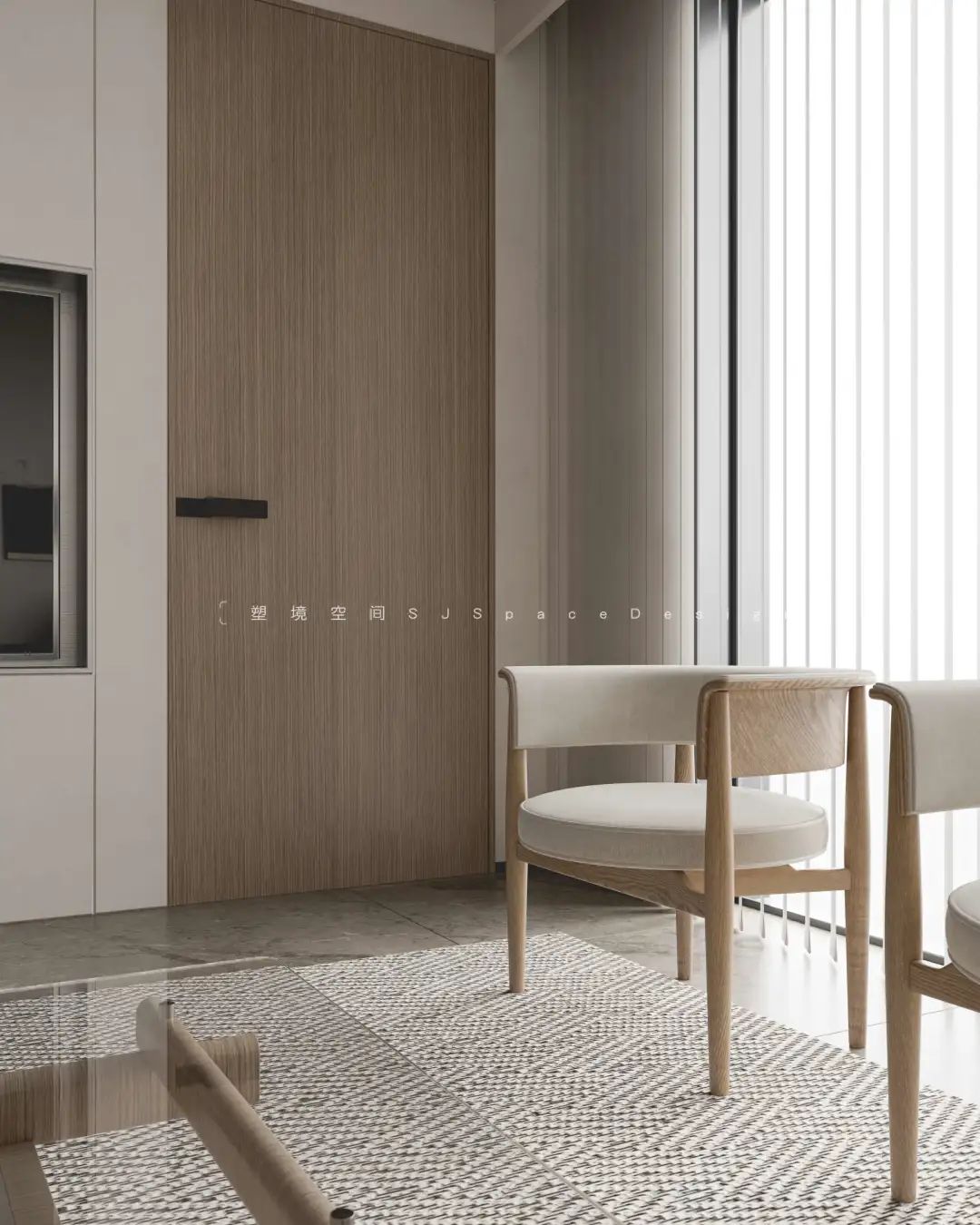 宝格丽大理石与原木的简约诗意空间丨塑境空间设计工程有限公司-23