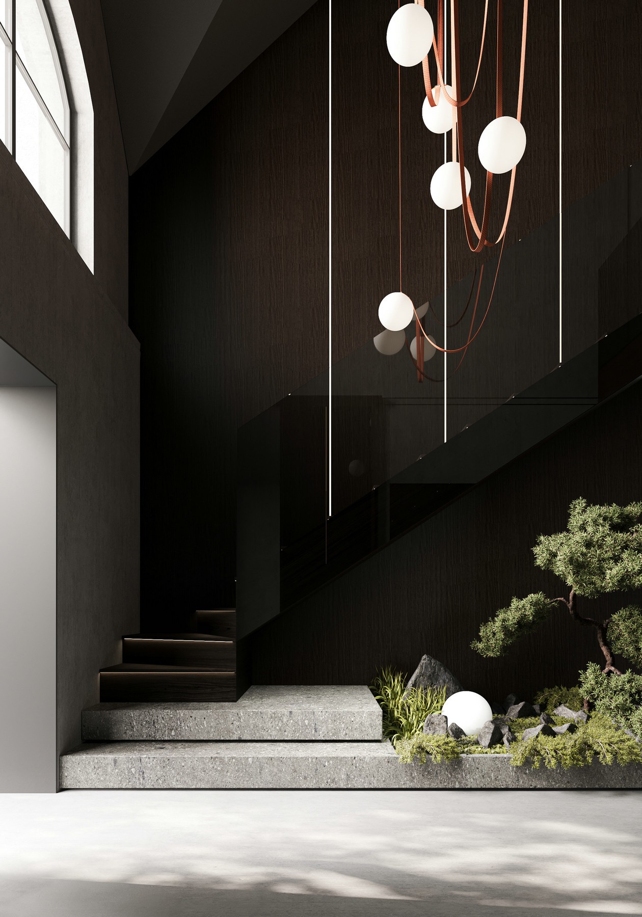 灰色系复式住宅设计 超有设计感！-0