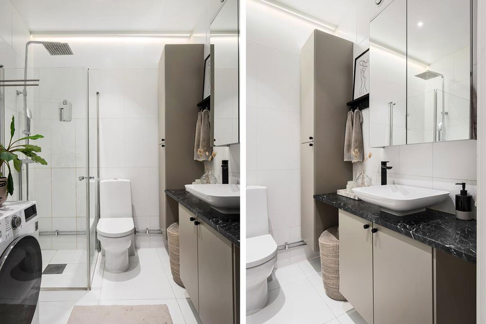 斯德哥尔摩小公寓的弧形窗设计-17