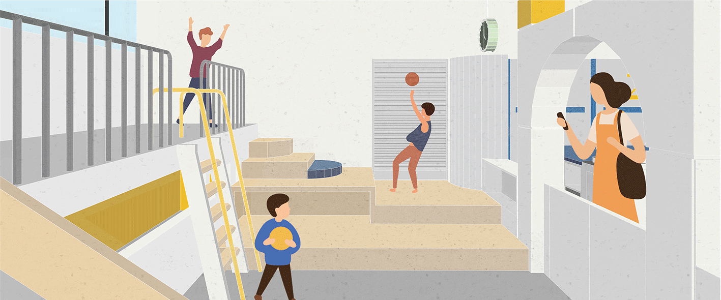 斑马线儿童理发品牌终端空间设计-51