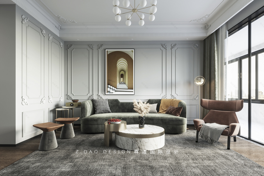 现代法式风 · 合肥万科森林公园尊道国际设计案例丨中国合肥丨合肥尊道国际设计-6