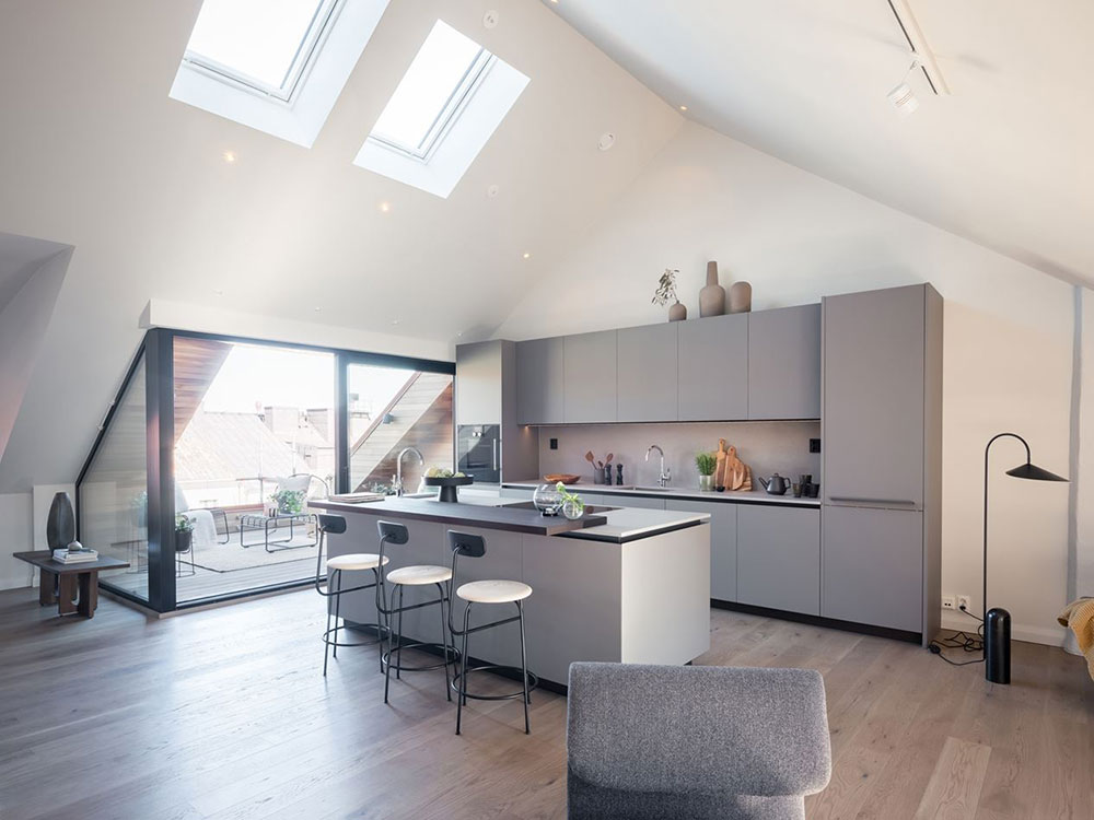 斯德哥尔摩优雅现代阁楼设计-6