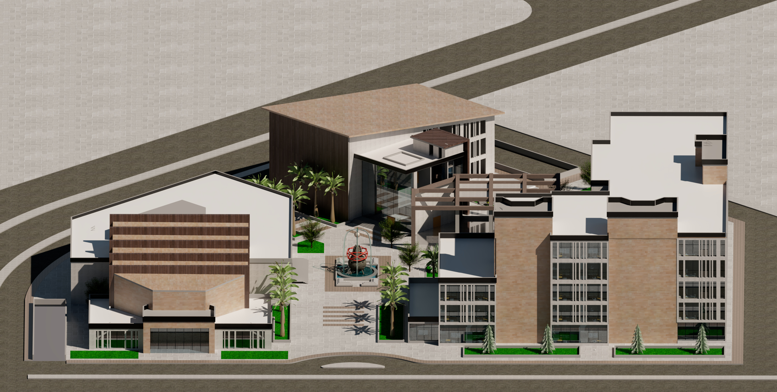 ٍSustainable Research Center with housing for students-3