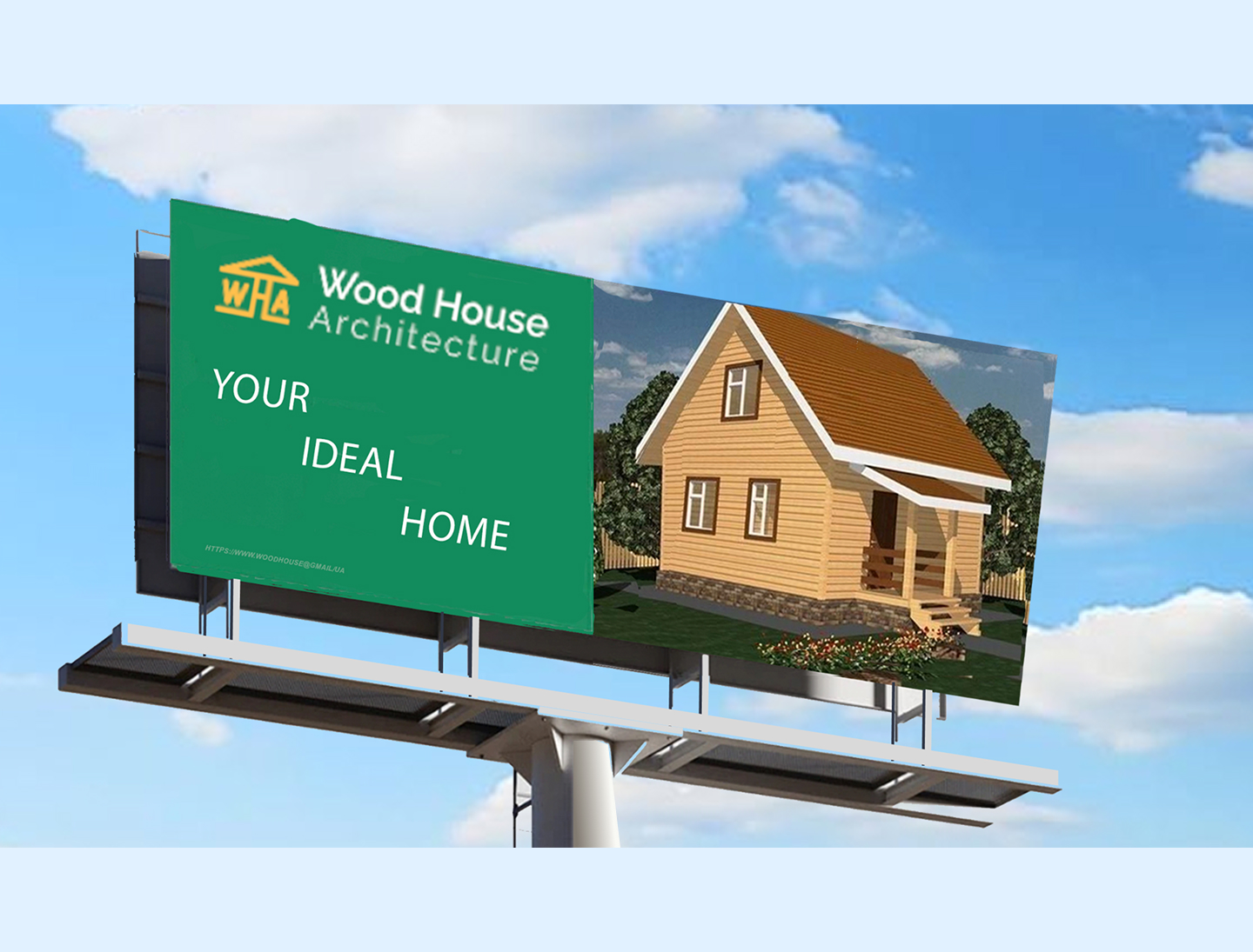 Landing page for construction company Wood House-13