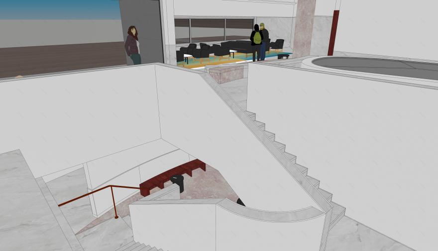 美术培训画室接待厅设计-24