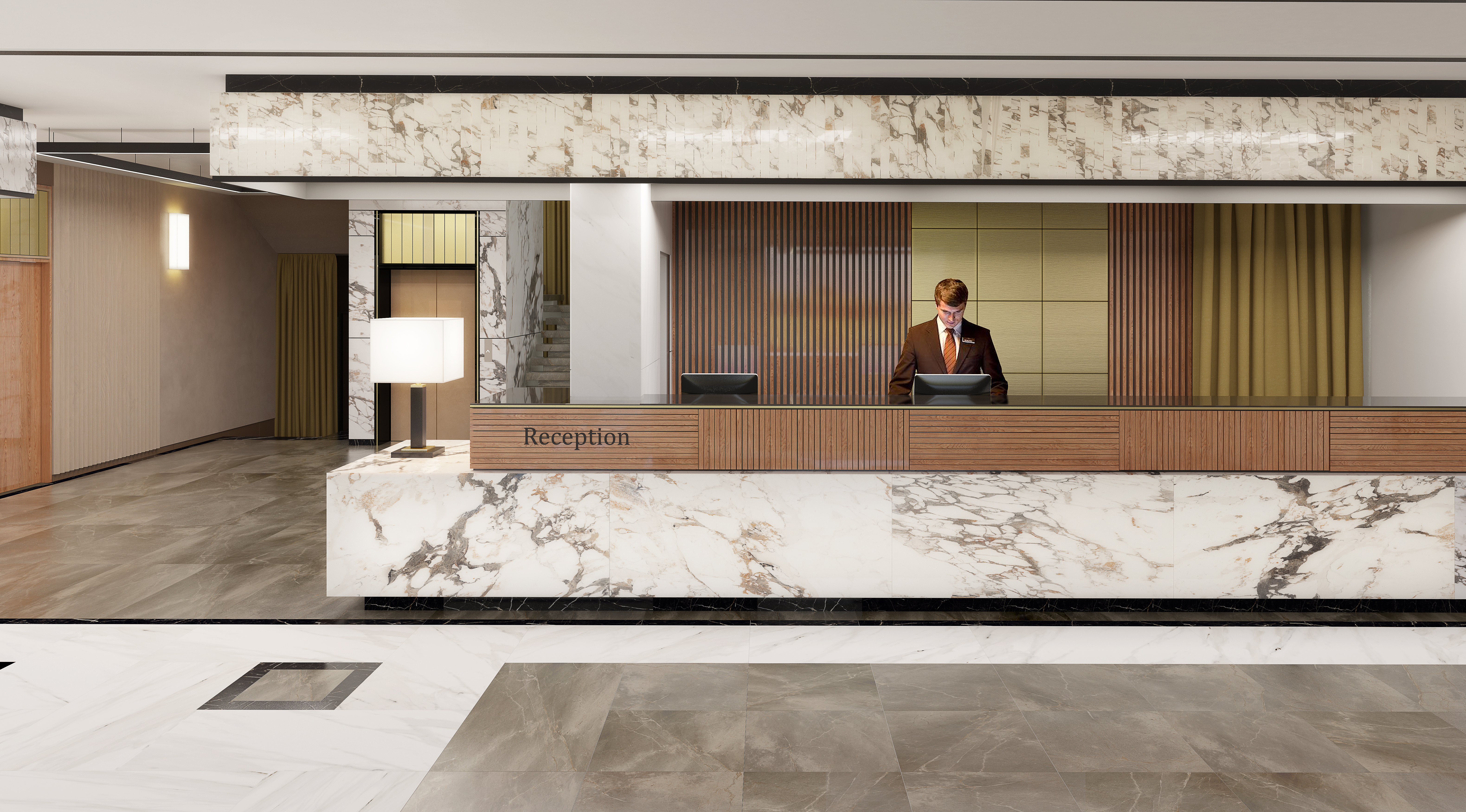 Вестибюль гостиницы-0