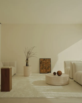 195㎡纯白几何，用日光雕刻生活的诗意