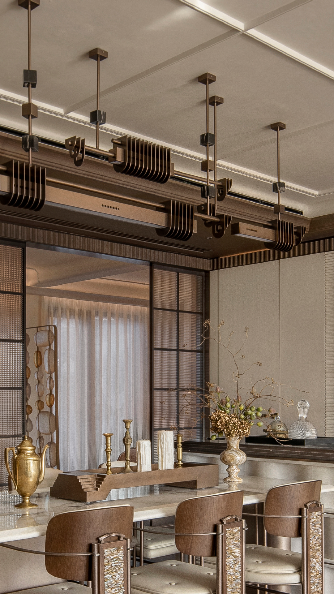 郑州招商・揽阅143户型样板间丨中国河南丨软装设计为元禾大千,未提及硬装设计方-30