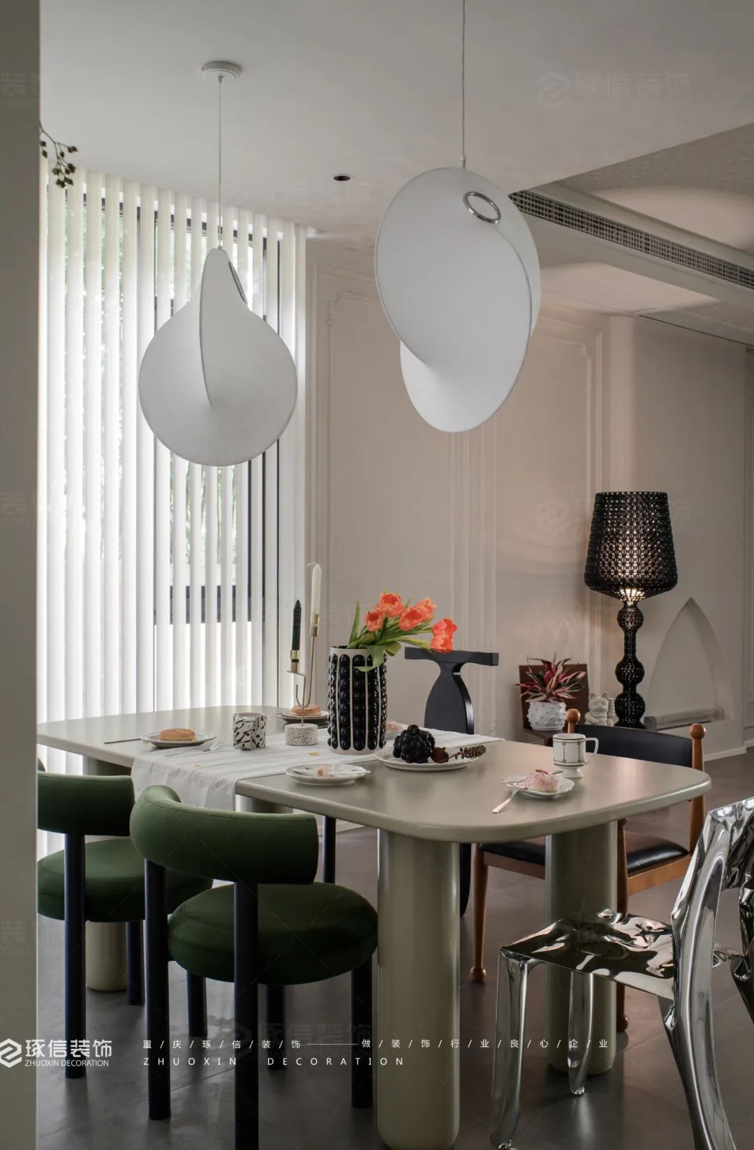 湖山壹号法式混搭别墅设计丨中国重庆丨琢信装饰-20