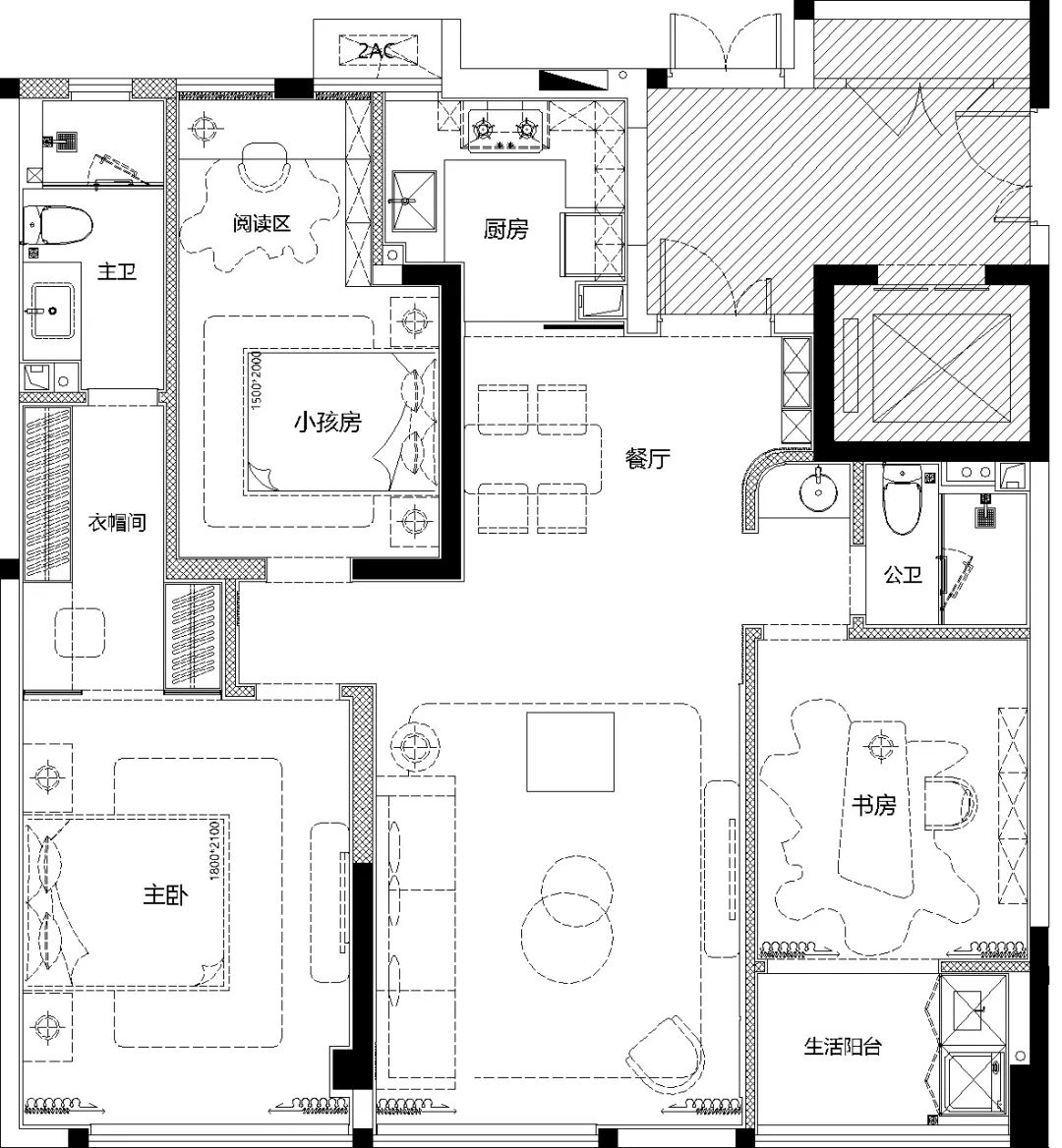 大东海中央府样板间丨中国福州丨元禾大千,深圳昊泽空间设计有限公司-22