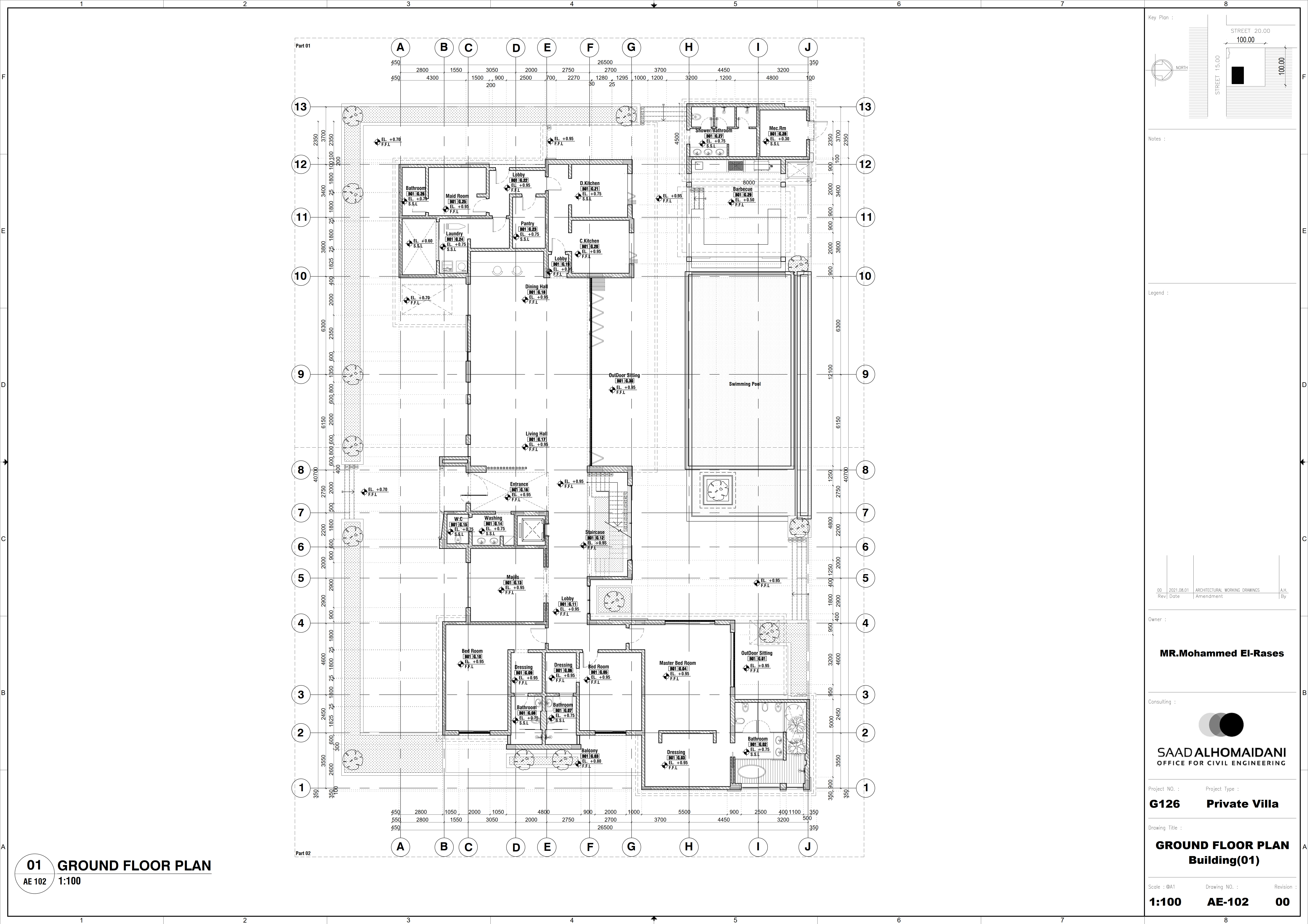 Working Drawings for Modern Palace - KSA-3