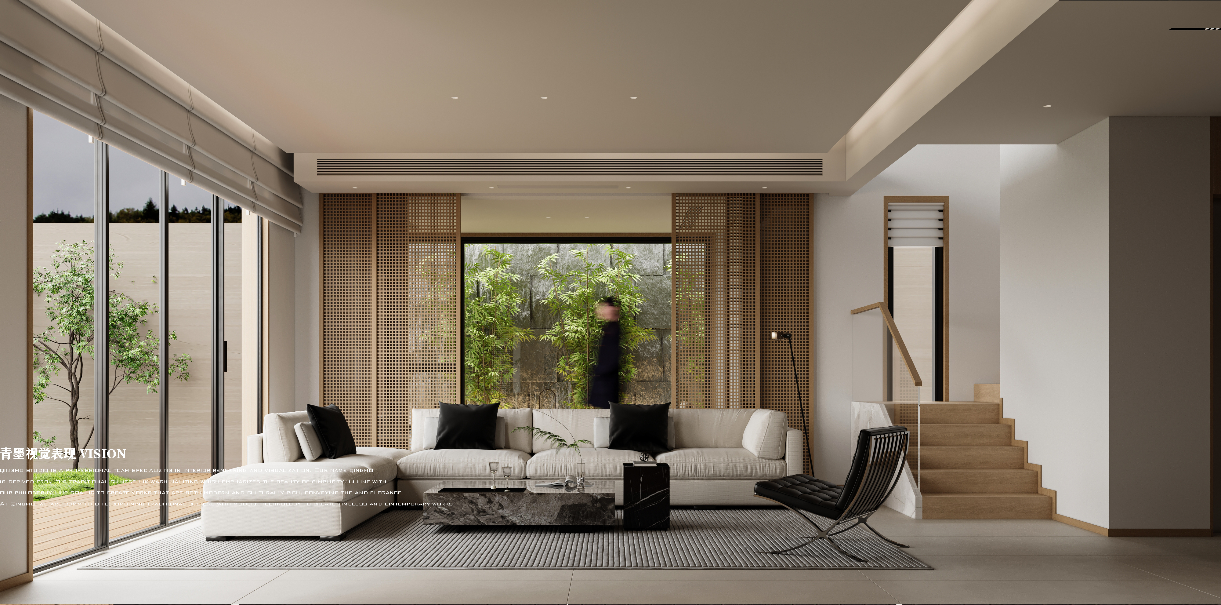 现代别墅效果表现-2