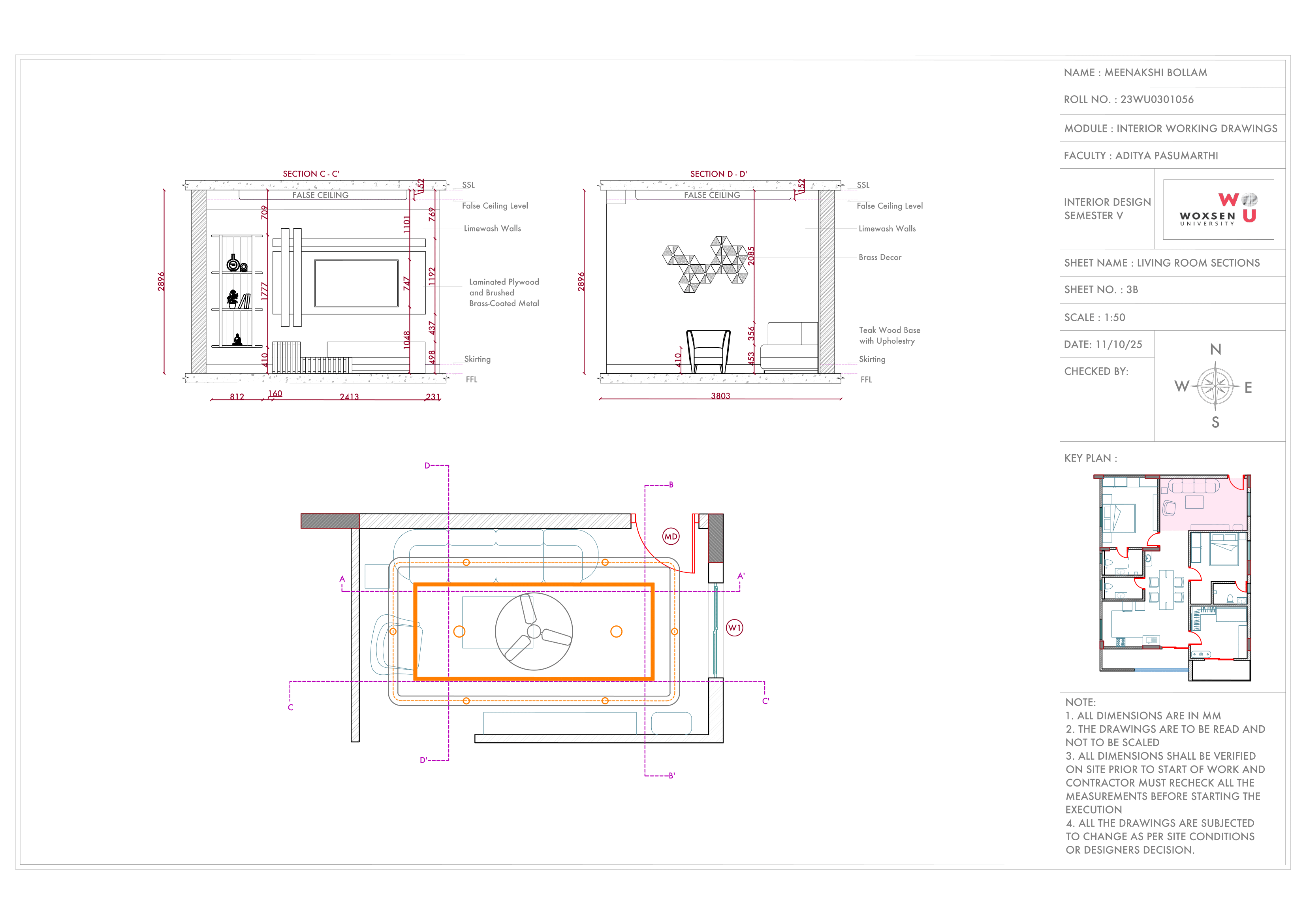 Interior Working Drawings - 2BHK Home-14
