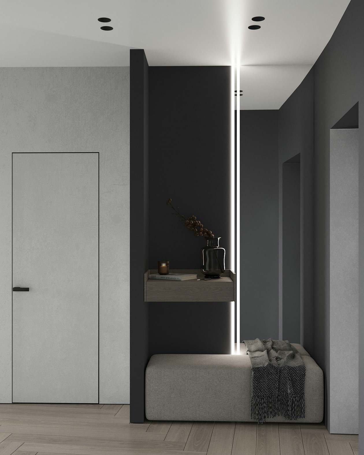 原木与绿色清新惬意居住空间-1