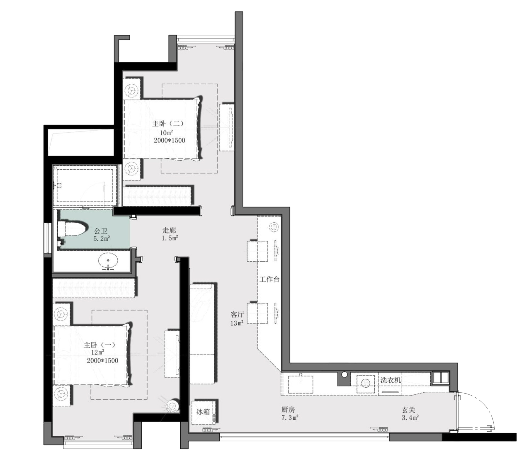 桂林彰泰橘子郡职住一体公寓样板间丨中国桂林丨EHOO 易虎设计-76