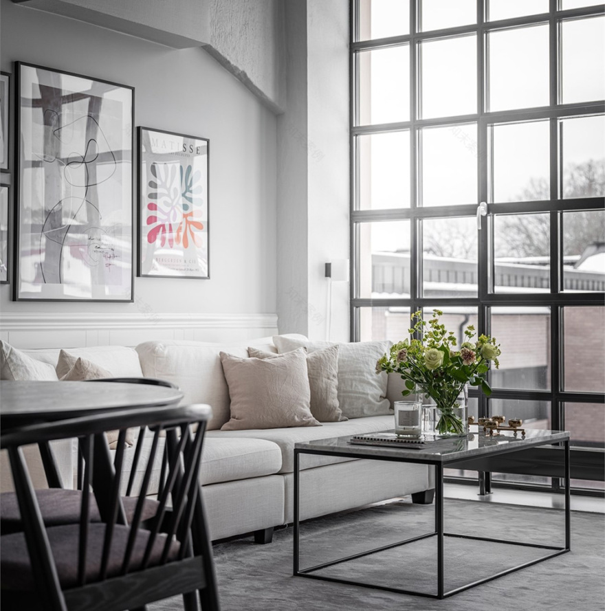 斯德哥尔摩前工厂建筑中的纯北欧风格内饰-1