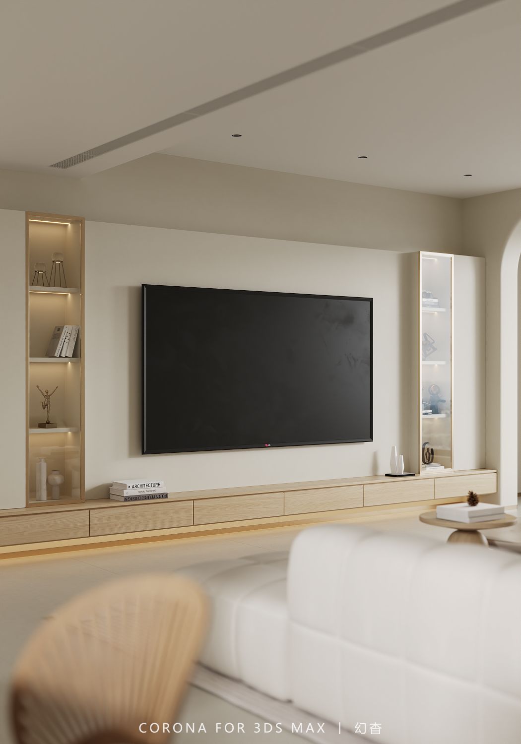 现代奶油原木-0