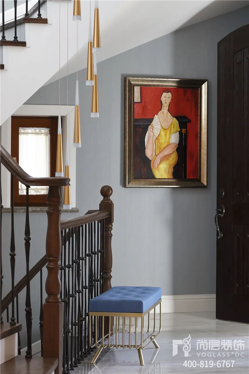 不输「李子柒的后院」！540㎡美式轻奢别墅设计，休闲舒适-15