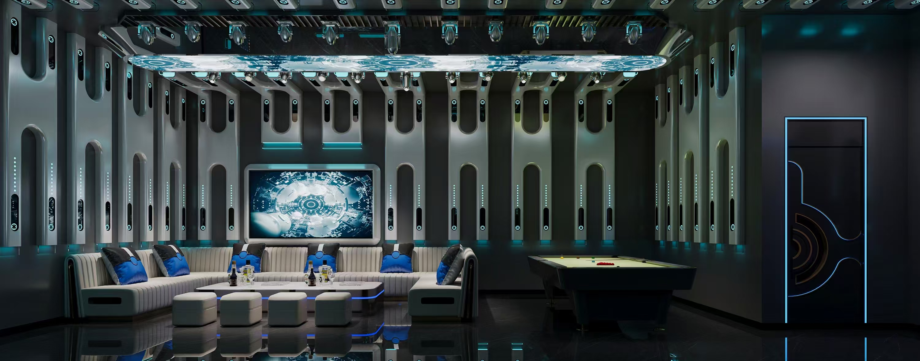 郑州设计感超强的KTV来喽,专业KTV设计就选天恒装饰-19