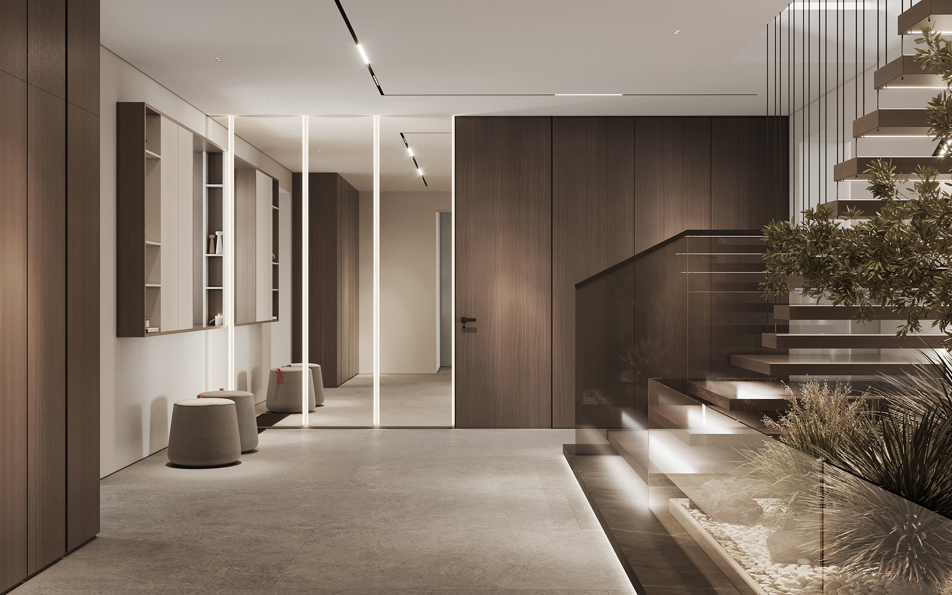 450㎡简约风别墅设计-4