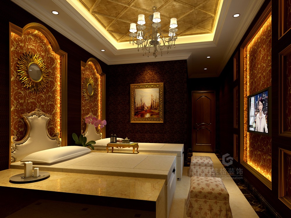 梁平足浴店效果图丨成都足浴店装修设计公司-13