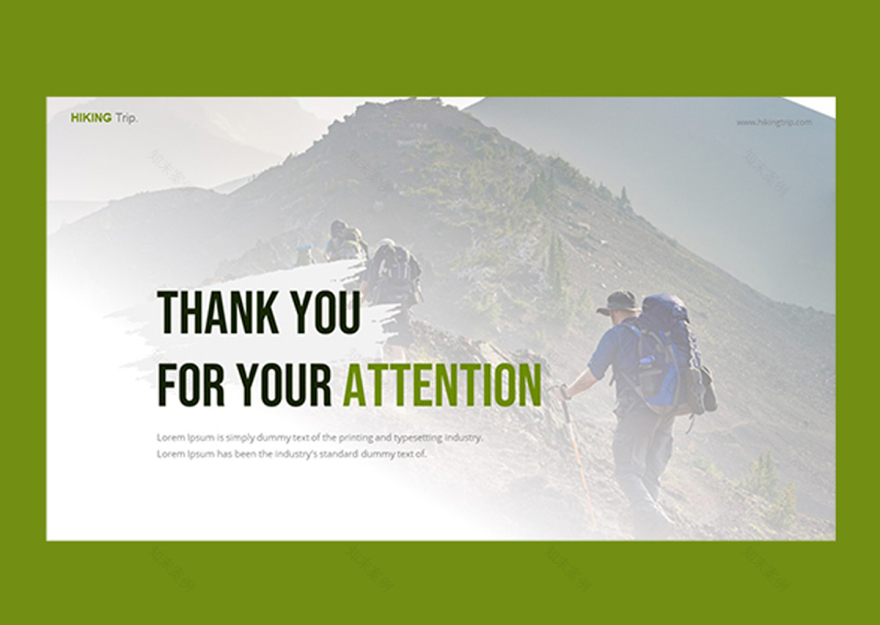 徒步旅行展示模板-11