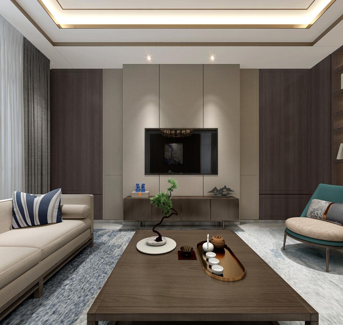 唐墅别墅现代新中式-0