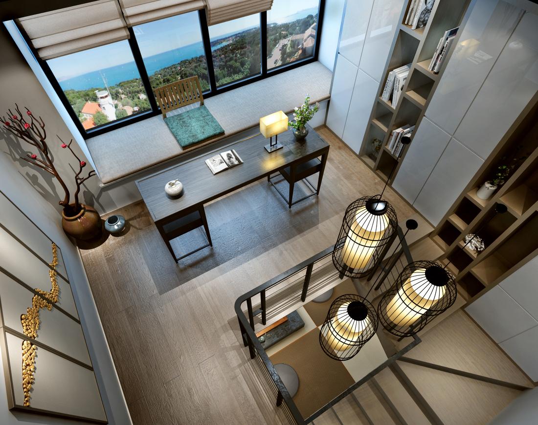 复式新中式家居 | 优化空间利用，打造交流互动生活区-8