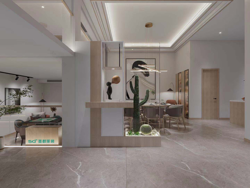 现代极简风暖色系丨中国衢州丨圣都家居装饰有限公司-10