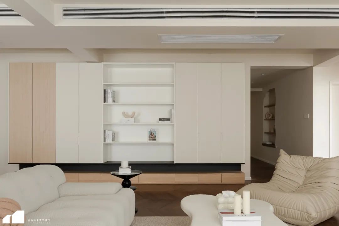 奶油风私宅设计丨留白屿下空间建筑-24