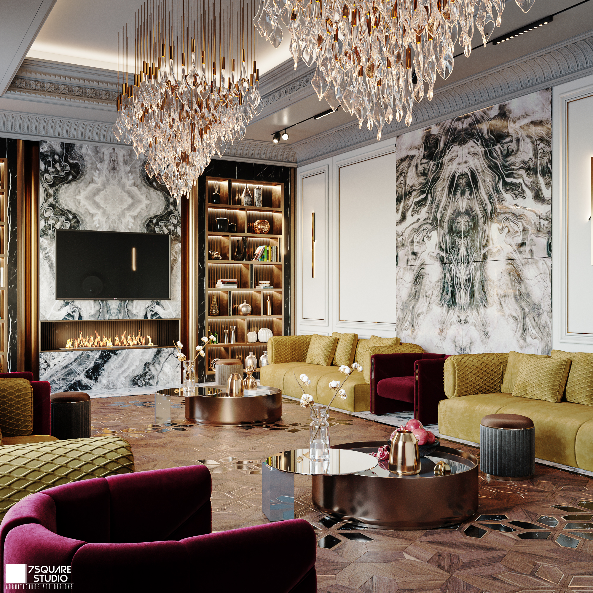 迪拜豪华会客厅丨阿联酋迪拜-10