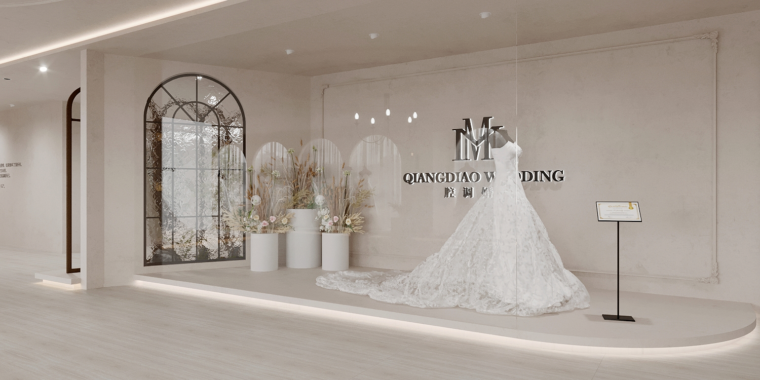 轻奢风格设计的礼服馆-1