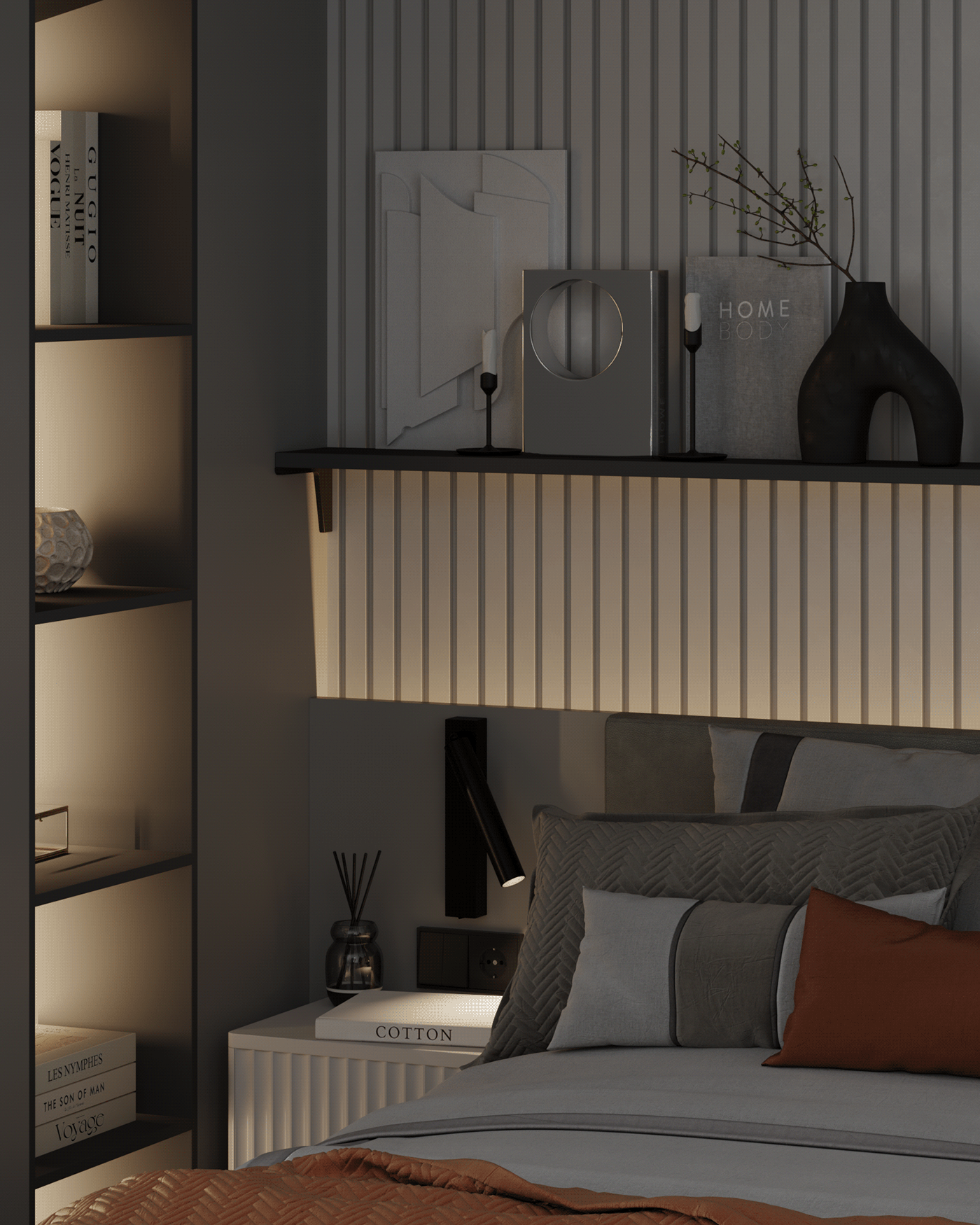 内敛克制深色空间！-9