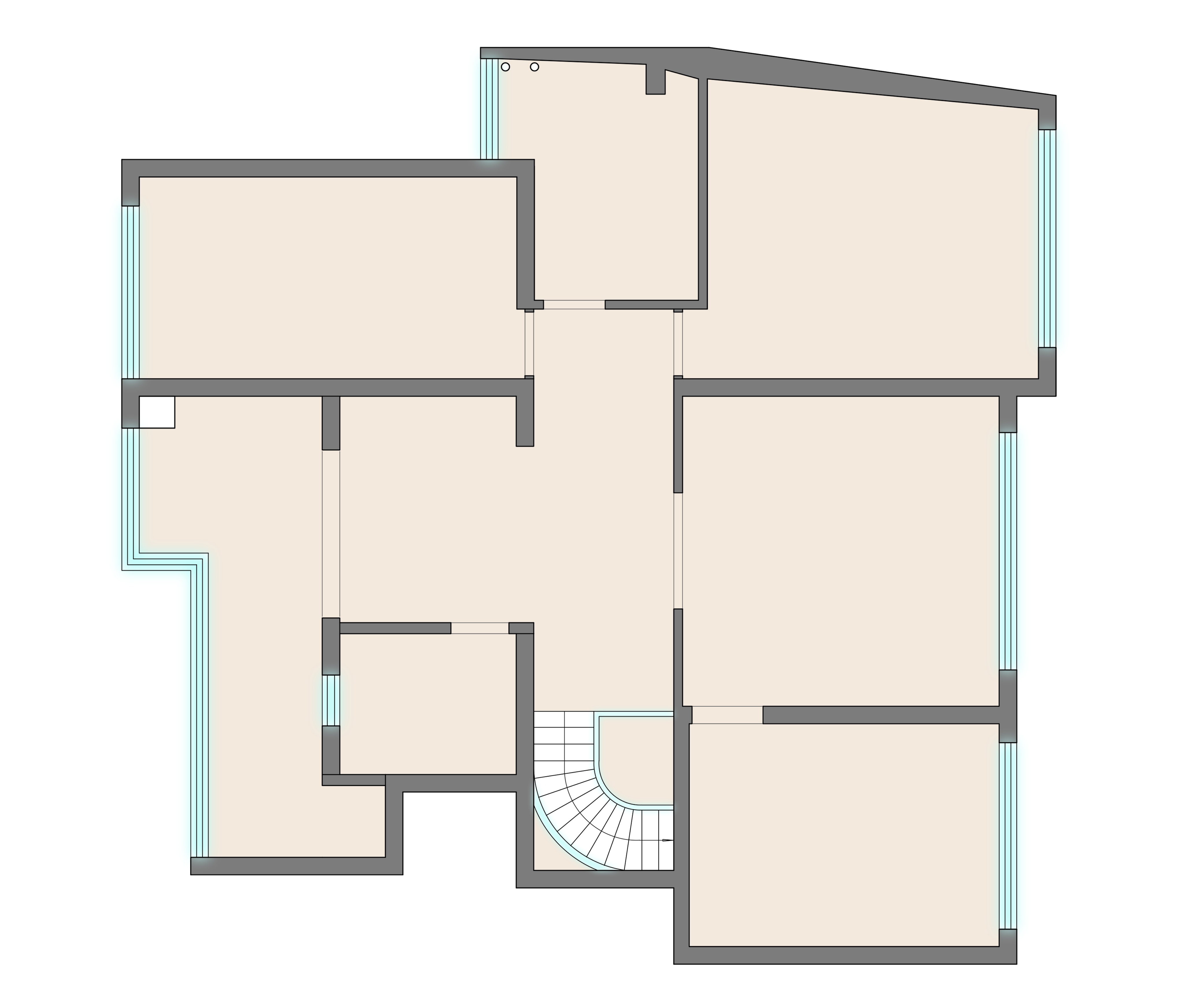 复式采光住宅 · 同堂不同层的空间艺术丨度设计机构-76