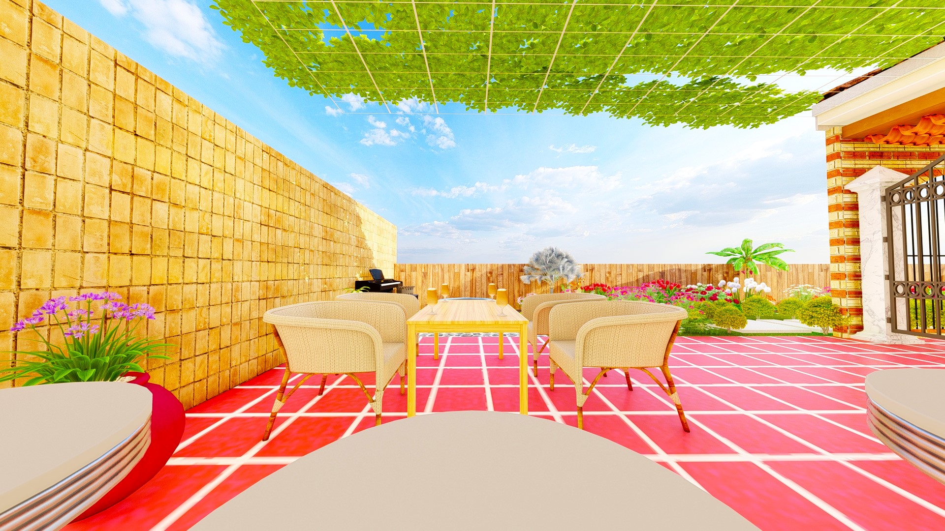 Renovation of old home with landscape & modern feature-8