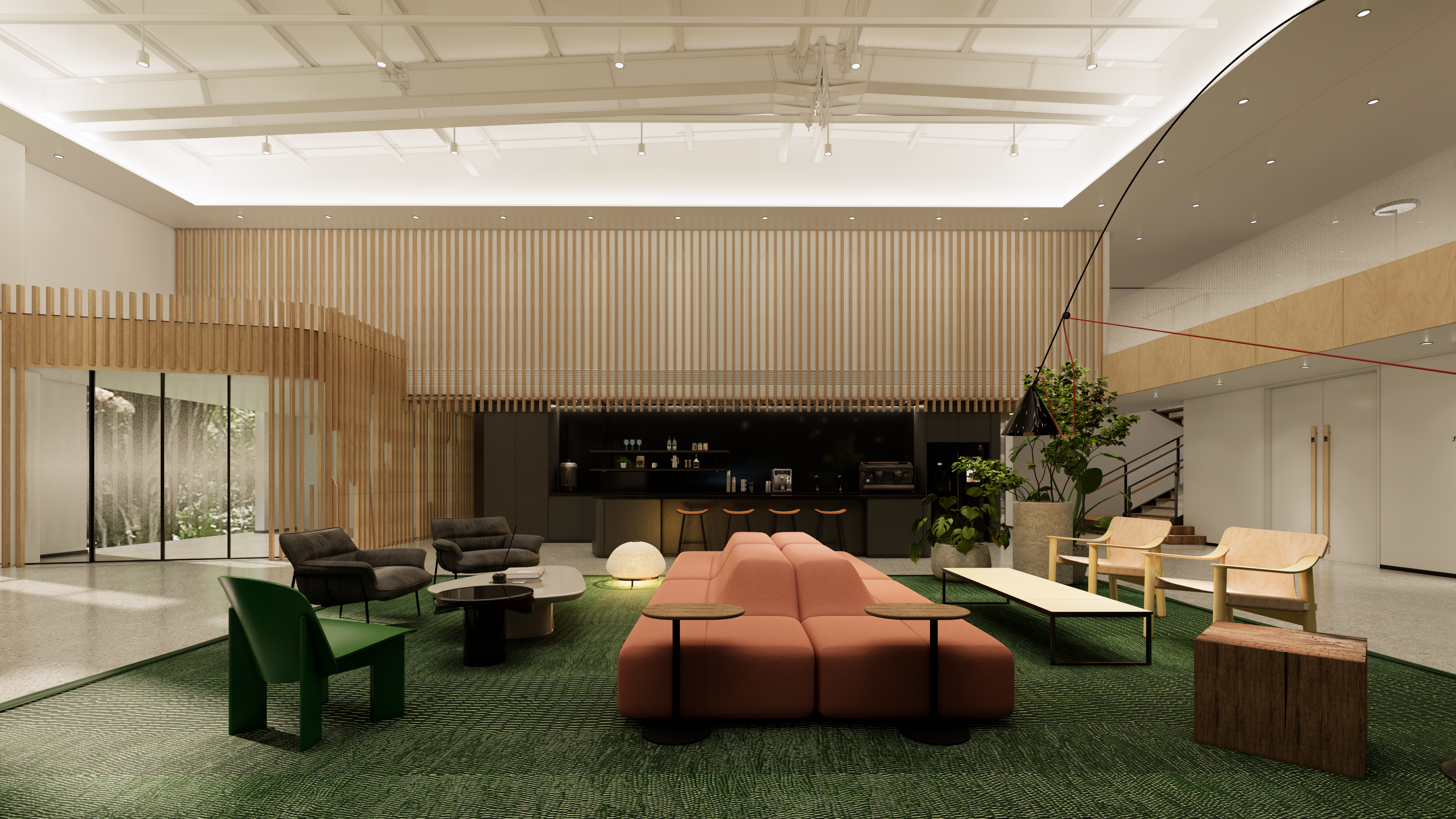 精品总部办公空间设计  前厅空间-3