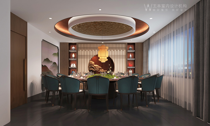 延庆璐香元中餐厅装修设计丨中国北京丨万中设计王本餐饮空间设计机构-11