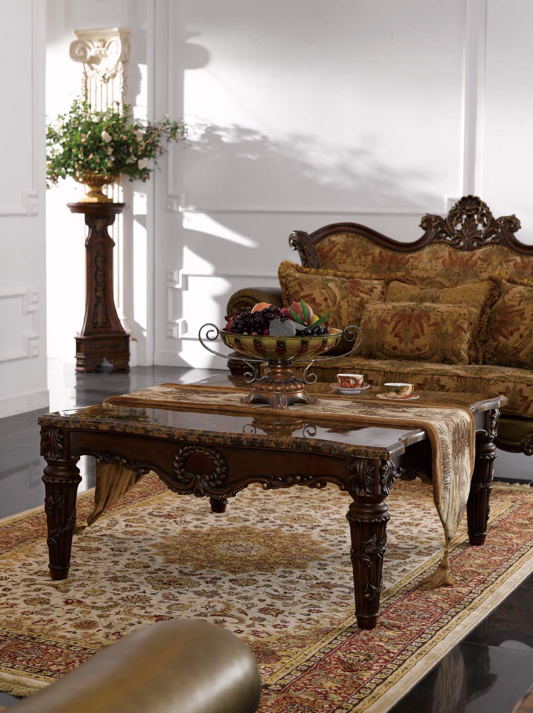 高清古典美式风格 卧室客厅餐厅书房家具场景图片素材-14