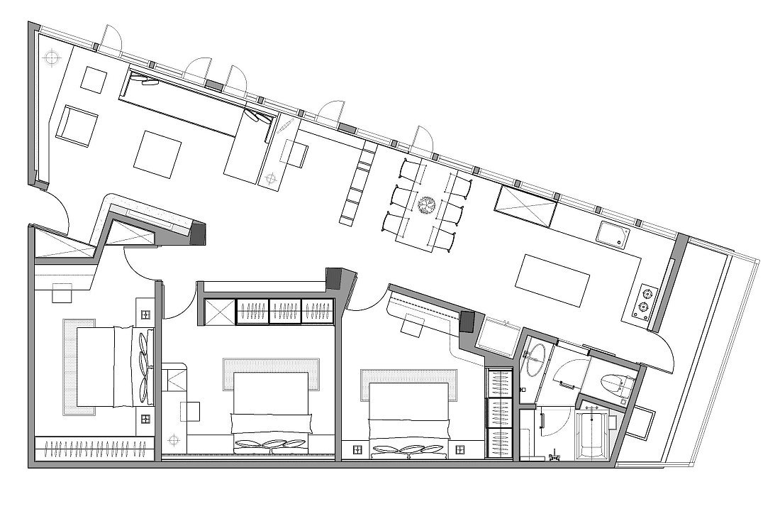 96㎡梯形老屋改造  代禾空间设计-8