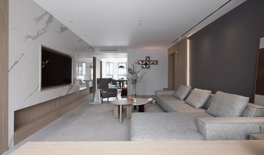 145㎡清新原木公寓，几何线条打造通透空间-26