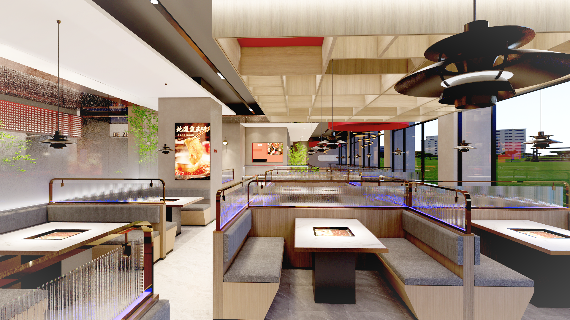 重庆德庄火锅丨中国安徽丨FZ 建筑空间·准线设计-14