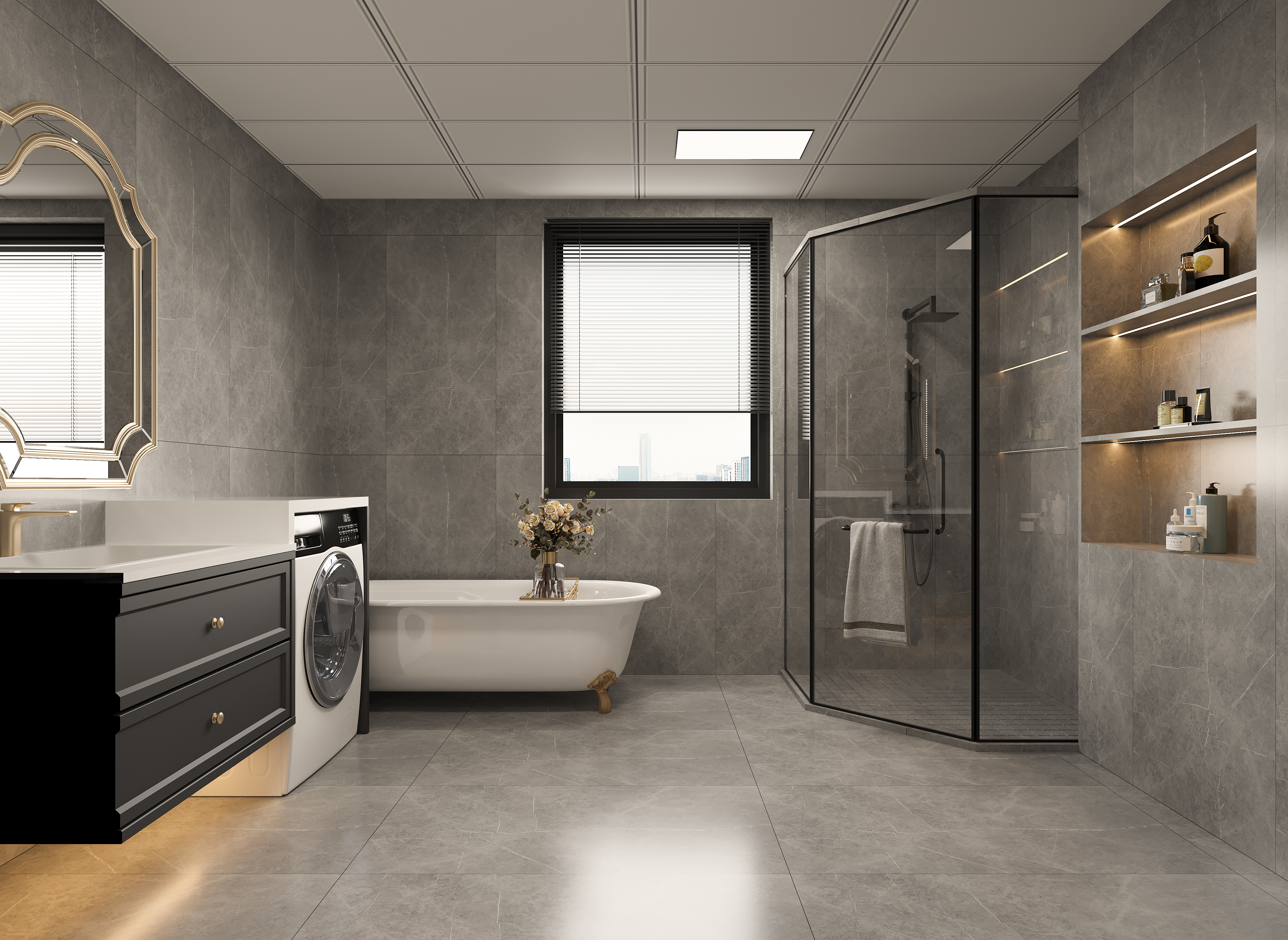 美式轻奢风格效果表现案例-11