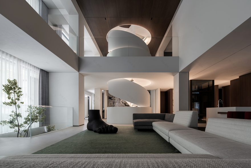 1500㎡现代独栋别墅,诗与多元艺术美学-37