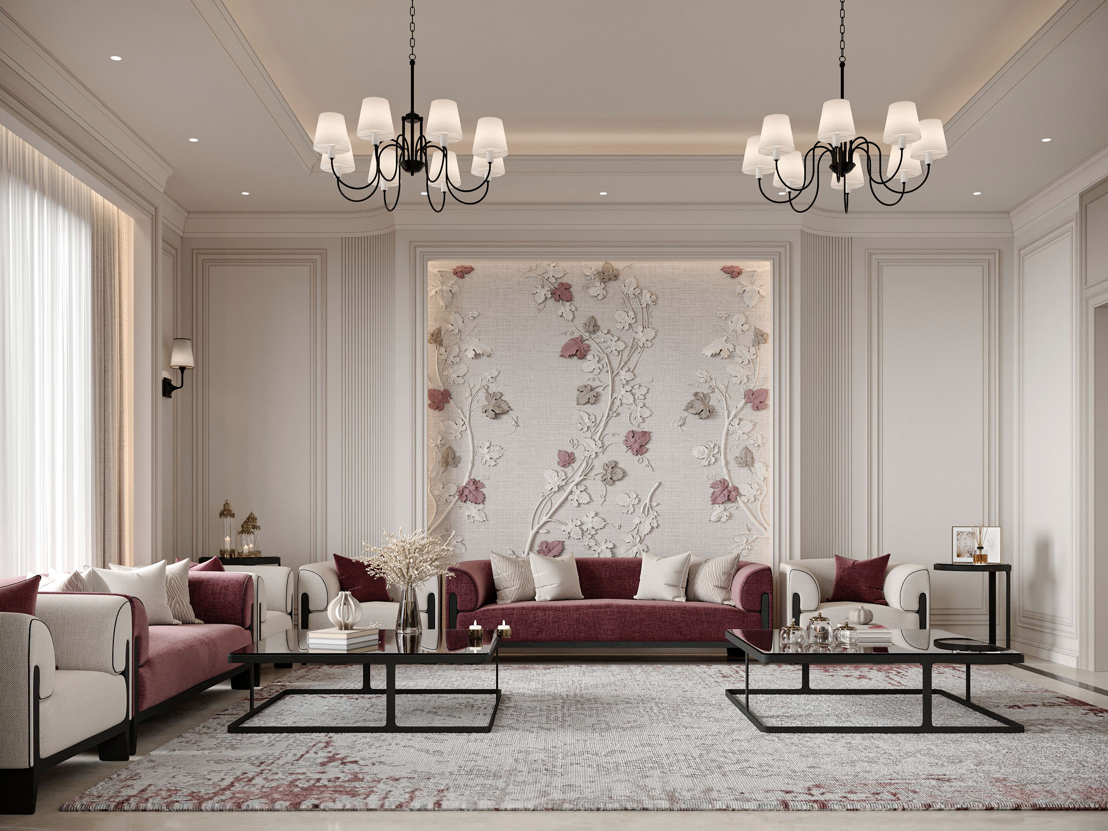 "Timeless Elegance: New Classic Style Simplex Villa"-48